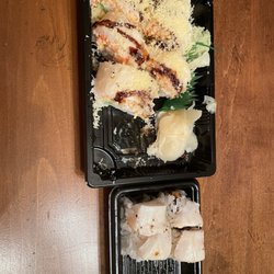 Mamasan Sushi - Lobster Roll and White House Roll (originally there were more pieces of each!)