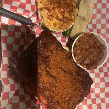 Neumeier's Rib Room - 1/2 Rack Muddy Ribs, Cheesy Hashbrowns and BBQ Beans - Barbeque Near Me - Fort Smith, Arkansas Neumeier's Rib Room - 1/2 Rack Muddy Ribs, Cheesy Hashbrowns and BBQ Beans - Barbeque Near Me - Fort Smith, Arkansas