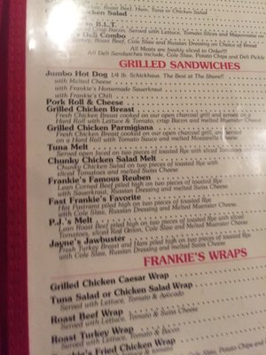 Menu photo 4 Frankie's Bar & Grill Point Pleasant Beach, NJ Menu photo 4 Frankie's Bar & Grill Point Pleasant Beach, NJ