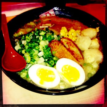 Ramen Misoya - Kome Miso (Hokkaido Style) Spicy Ramen w/ egg, tofu, extra green onion. - Ramen Near Me - Mount Prospect, Illinois Ramen Misoya - Kome Miso (Hokkaido Style) Spicy Ramen w/ egg, tofu, extra green onion. - Ramen Near Me - Mount Prospect, Illinois