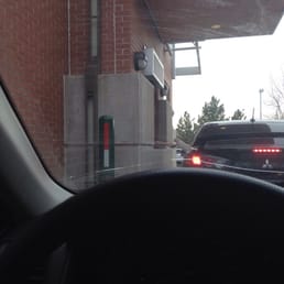 The drive thru window The drive thru window