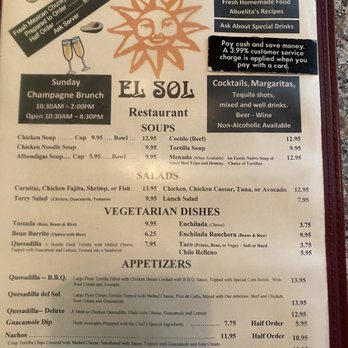 El Sol Family Restaurant - Mexican Near Me - Glendale, California