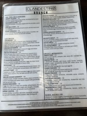 Menu photo 8 Clandestino Gastro-Bar Azusa, CA Menu photo 8 Clandestino Gastro-Bar Azusa, CA