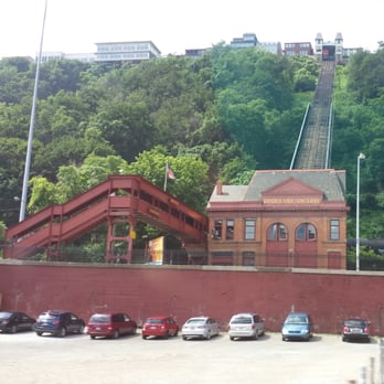 Duquesne Incline - from the bottom - Landmarks & Historical Buildings Near Me - Pittsburgh, Pennsylvania