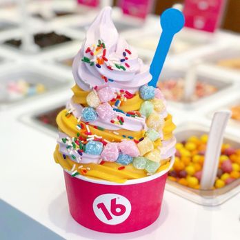 16 Handles - Rainbow mochi and rainbow sprinkles - what could be better? Adding them to Fro-Yo, of course! - Ice Cream & Frozen Yogurt Near Me - Rensselaer, New York 16 Handles - Rainbow mochi and rainbow sprinkles - what could be better? Adding them to Fro-Yo, of course! - Ice Cream & Frozen Yogurt Near Me - Rensselaer, New York