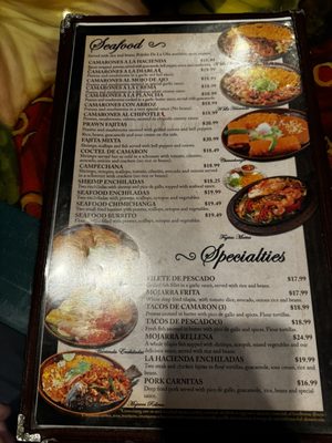 Menu photo 5 La Hacienda Mexican Restaurant Durango, CO