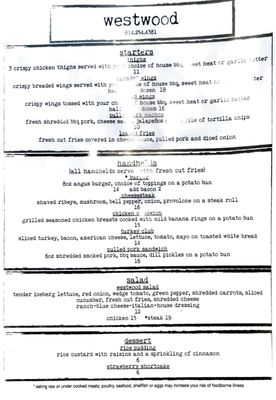 Menu photo 3 Westwood Bar & Grill Johnstown, PA Menu photo 3 Westwood Bar & Grill Johnstown, PA