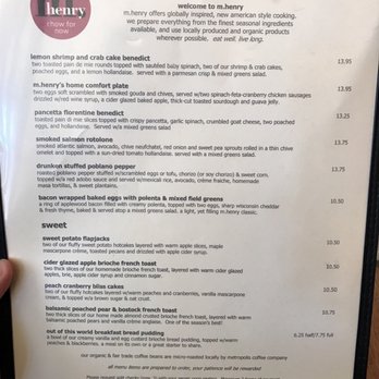 M henry - Sunday Brunch Menu - Breakfast & Brunch Near Me - Chicago, Illinois M henry - Sunday Brunch Menu - Breakfast & Brunch Near Me - Chicago, Illinois