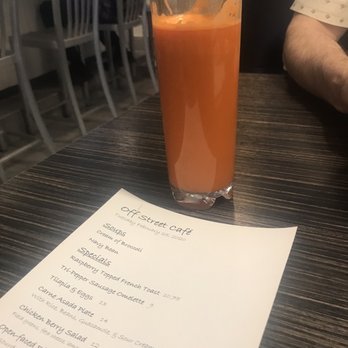 Off Street Cafe - Some Fresh Squeezed Carrot Juice - American Near Me - Cerritos, California Off Street Cafe - Some Fresh Squeezed Carrot Juice - American Near Me - Cerritos, California