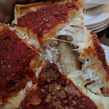 Giordano's - Cross-section. - Pizza Near Me - Chicago, Illinois