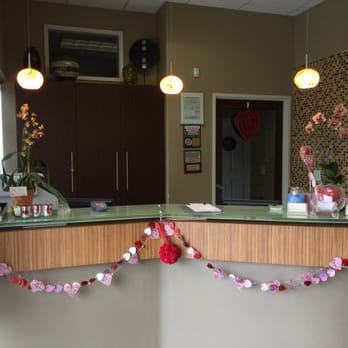 Artistic Dental - Front office decorated for Valentine's Day - General Dentistry Near Me - Brea, California