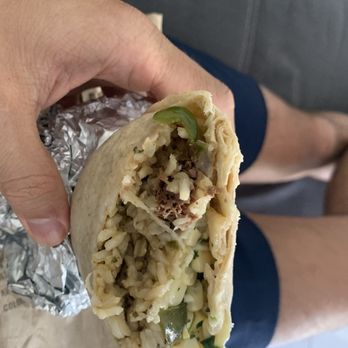 Chipotle Mexican Grill - Barely any meat or veggies, too much rice instead. - Mexican Near Me - Aventura, Florida