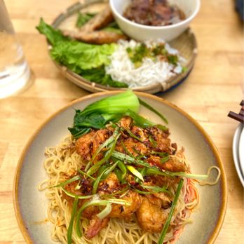 Ba Sa - Chili Prawn Noodles and Bun Cha Ha Noi (dipping noodles) - Vietnamese Near Me - Bainbridge Island, Washington Ba Sa - Chili Prawn Noodles and Bun Cha Ha Noi (dipping noodles) - Vietnamese Near Me - Bainbridge Island, Washington