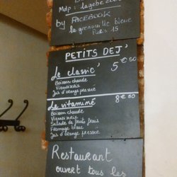 La Grenouille bleue - Carte restaurant "La grenouille bleue"