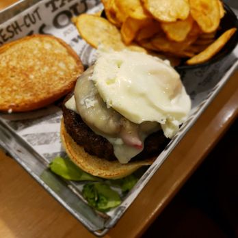 The Works - Down under burger Sweetness from the pineapple was not overbearing but added a nice sweet kick to the meaty-ness of the burger - Burgers Near Me - Niagara Falls, Ontario The Works - Down under burger Sweetness from the pineapple was not overbearing but added a nice sweet kick to the meaty-ness of the burger - Burgers Near Me - Niagara Falls, Ontario