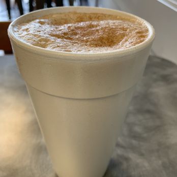 El Black Bean Cafe - Cafe con leche large - Latin American Near Me - West Palm Beach, Florida