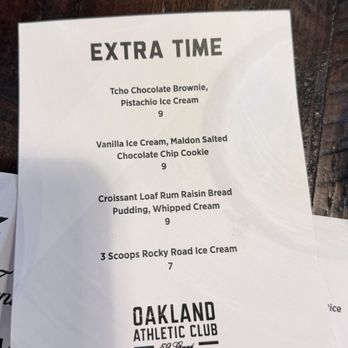 Oakland Athletic Club - Menu - Sports Bars Near Me - Oakland, California Oakland Athletic Club - Menu - Sports Bars Near Me - Oakland, California