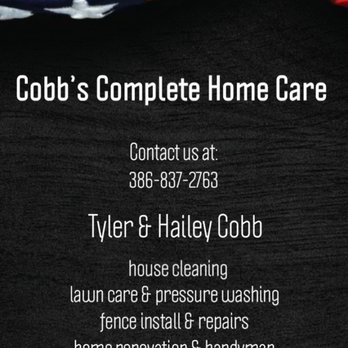 Cobbs Complete Home Care - Give us a text or call and we'll be happy to get out to you as soon as we can! - Pressure Washers Near Me Cobbs Complete Home Care - Give us a text or call and we'll be happy to get out to you as soon as we can! - Pressure Washers Near Me