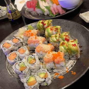 Mido Sushi Bistro & Bar - Alaska roll, spicy salmon roll, and 2 special rolls - Sushi Bars Near Me - Norwich, Connecticut Mido Sushi Bistro & Bar - Alaska roll, spicy salmon roll, and 2 special rolls - Sushi Bars Near Me - Norwich, Connecticut