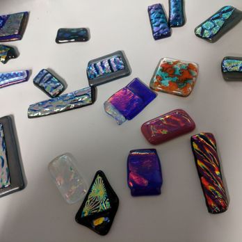 Delicious Glass Fusing Studio - Jewelry pendants Erica has made. - Art Galleries Near Me - Lowell, Massachusetts