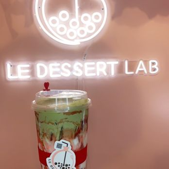 Le Dessert Lab - strawberry milk latte with matcha crème - Desserts Near Me - Richmond, California Le Dessert Lab - strawberry milk latte with matcha crème - Desserts Near Me - Richmond, California