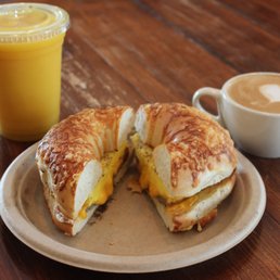 Sausage Plain Bagel Sandwich