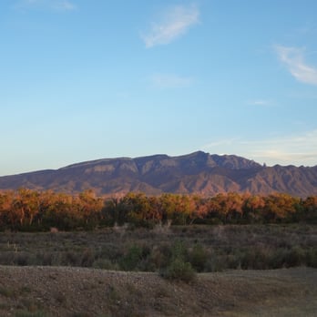 Coronado Campground - Direct view of the Sandia Mountains from my tent site building. WOW! - Campgrounds Near Me - Bernalillo, New Mexico