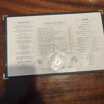 Charleston’s Smallest Bar - Menu - Bars Near Me - Charleston, South Carolina