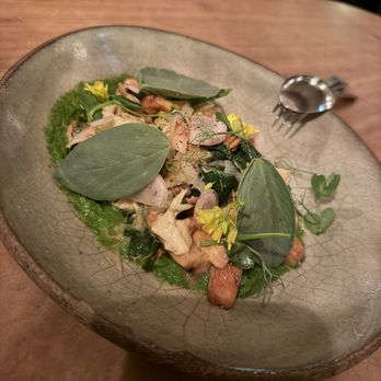 The Progress - Chanterelle mushroom and yuba stir fry - New American Near Me - San Francisco, California