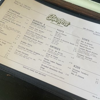 Starters American Eatery - Menu - Salad Near Me - Monticello, New York