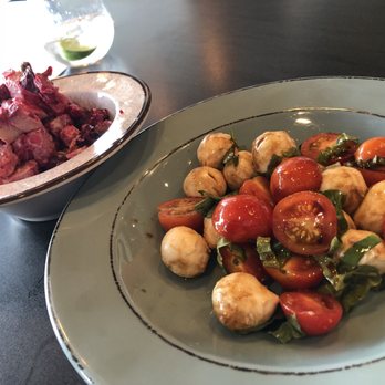 Mamón - Caprese salad in front, potato and beet salad on the left - Beer Bar Near Me - Foothill Ranch, California Mamón - Caprese salad in front, potato and beet salad on the left - Beer Bar Near Me - Foothill Ranch, California