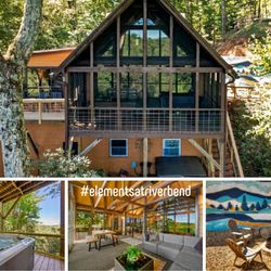Elements at River Bend - "Elements at River Bend" is a beautiful vacation cabin rental with mountain & river views near Blue Ridge, Georgia!