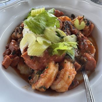 The Pearl - Brunch Shrimp and Grits (GF) - New American Near Me - Dublin, Ohio The Pearl - Brunch Shrimp and Grits (GF) - New American Near Me - Dublin, Ohio