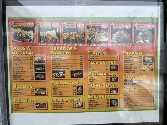 Menu photo 1 Taco Tico Kenner, LA
