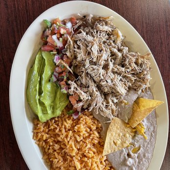 Taco Palace - 13. Carnitas Plate - Mexican Near Me - Longmont, Colorado