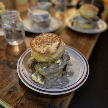 Denver Biscuit Co. - Broadway - The Franklin with biscuit french toast - Breakfast & Brunch Near Me - Denver, Colorado Denver Biscuit Co. - Broadway - The Franklin with biscuit french toast - Breakfast & Brunch Near Me - Denver, Colorado