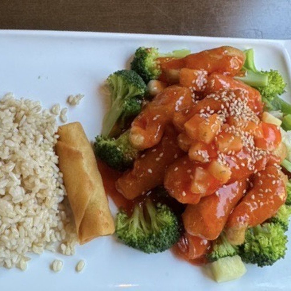 Veggie Fun - L7. Sweet and Sour Soy Protein Lunch Special - Vegan Near Me - Providence, Rhode Island Veggie Fun - L7. Sweet and Sour Soy Protein Lunch Special - Vegan Near Me - Providence, Rhode Island