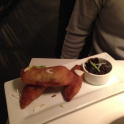 Small Batch - The mushroom and blue cheese "egg rolls" with a fig dipping sauce.