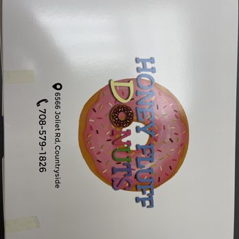 Honey Fluff Donuts - Love the logo - Donuts Near Me - Countryside, Illinois
