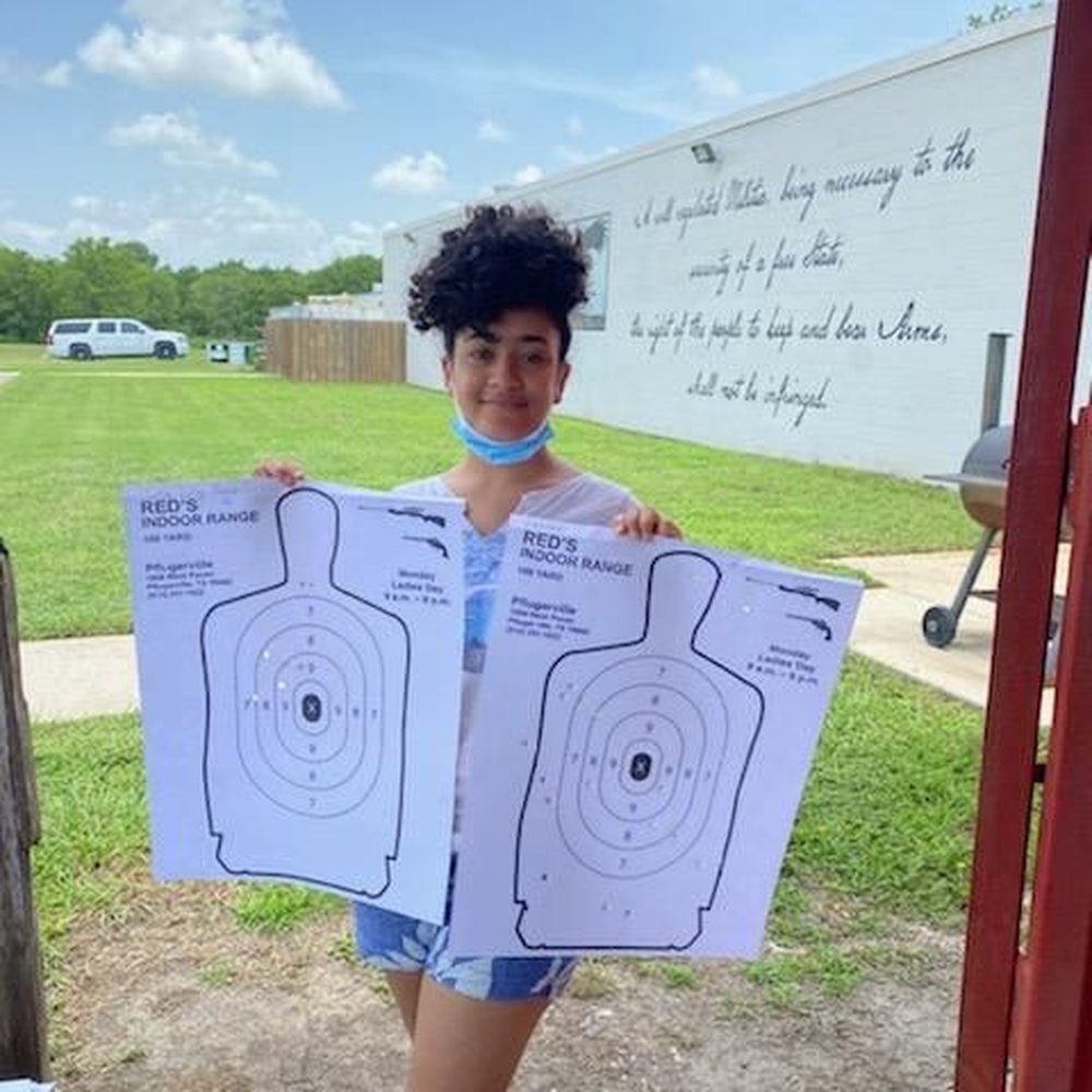 Red's Indoor Range - My daughter is ready! - Gun/Rifle Ranges Near Me - Pflugerville, Texas