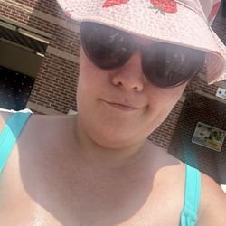 Splash Valley Water Park - Me sunbathing