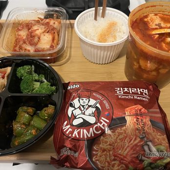 BCD Tofu House - Kimchi beef stew and sides were delicious. I made a kimchi ramen on the side - Korean Near Me - Los Angeles, California BCD Tofu House - Kimchi beef stew and sides were delicious. I made a kimchi ramen on the side - Korean Near Me - Los Angeles, California