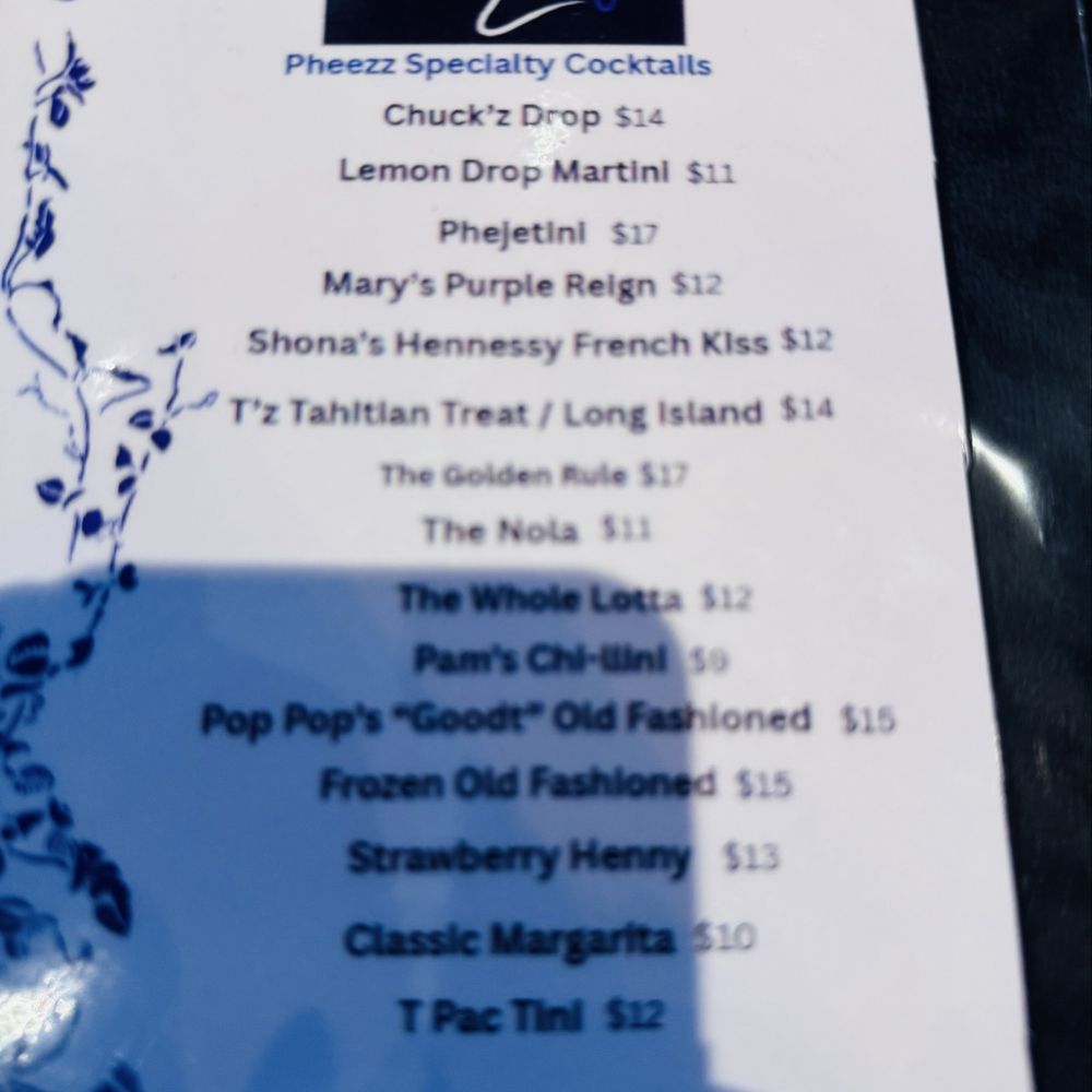 This Is Pheezz - Happy hour menu - Caribbean Near Me - Addison, Texas