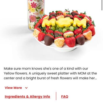 Edible Arrangements - What I ordered, what I got, then how they fixed it! Very pleased. - Gift Shops Near Me - Temecula, California