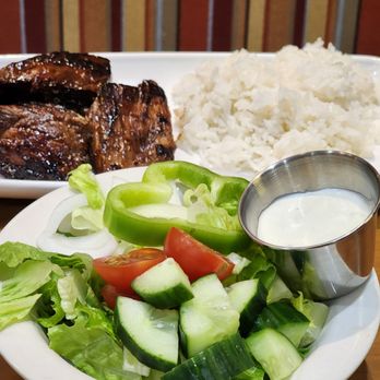 GrillFriends - STEAK TIP DINNER
Choose either House Marinade (GF) or Teriyaki Tips. Served with Jasmine Rice and a Side Salad - Pizza Near Me - Gloucester, Massachusetts GrillFriends - STEAK TIP DINNER
Choose either House Marinade (GF) or Teriyaki Tips. Served with Jasmine Rice and a Side Salad - Pizza Near Me - Gloucester, Massachusetts