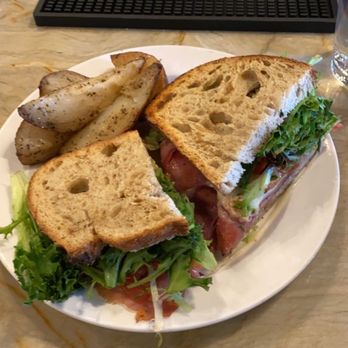Frothy Monkey - PMP Sandwich with a side of Potatoes - Coffee & Tea Near Me - Chattanooga, Tennessee