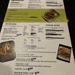 Mountaineer Grill & Pub - Menu