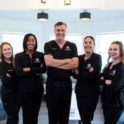 Mann Family Dental - The Mann Family Dental "team" in our newly renovated reception area.