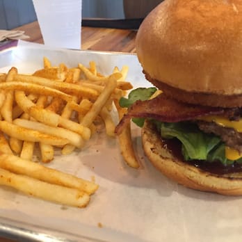 Basic Burger - Basic Bacon Cheeseburger with Basic Fries - Burgers Near Me - Arlington, Virginia