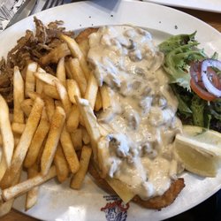 Silver Spur Steak Ranch - Schnitzel w/ Mushroom sauce